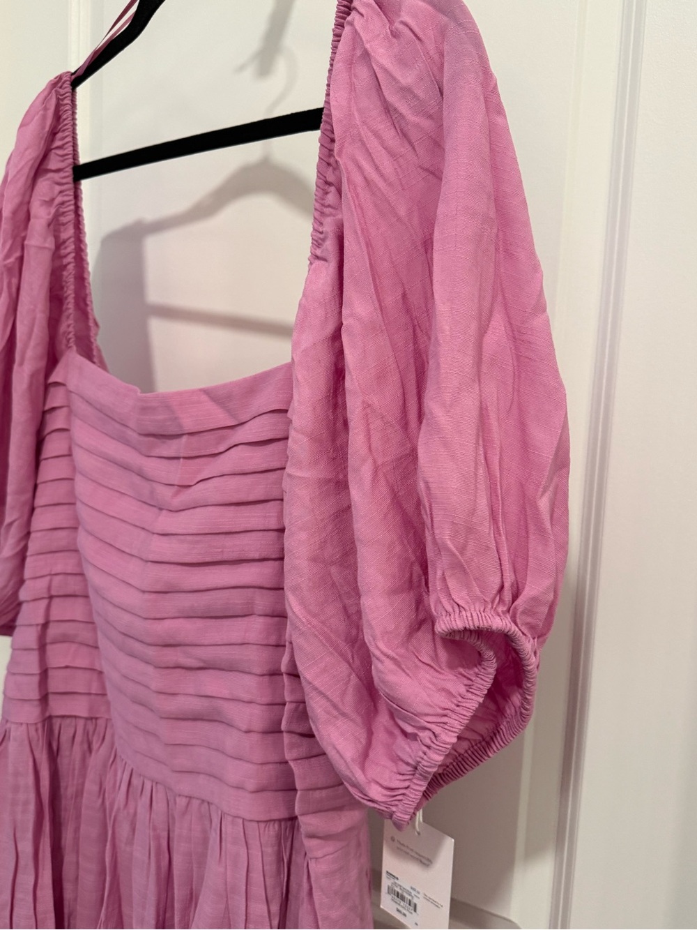 LC Lauren Conrad Plus Size Pink Pleated-Bodice Midi Dress Size 2X - Picture 4 of 12